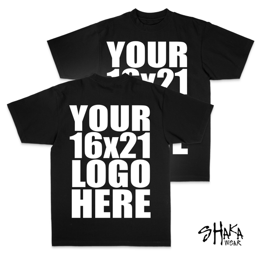 Shaka Max Heavyweight Front & Back 16x21 Sample