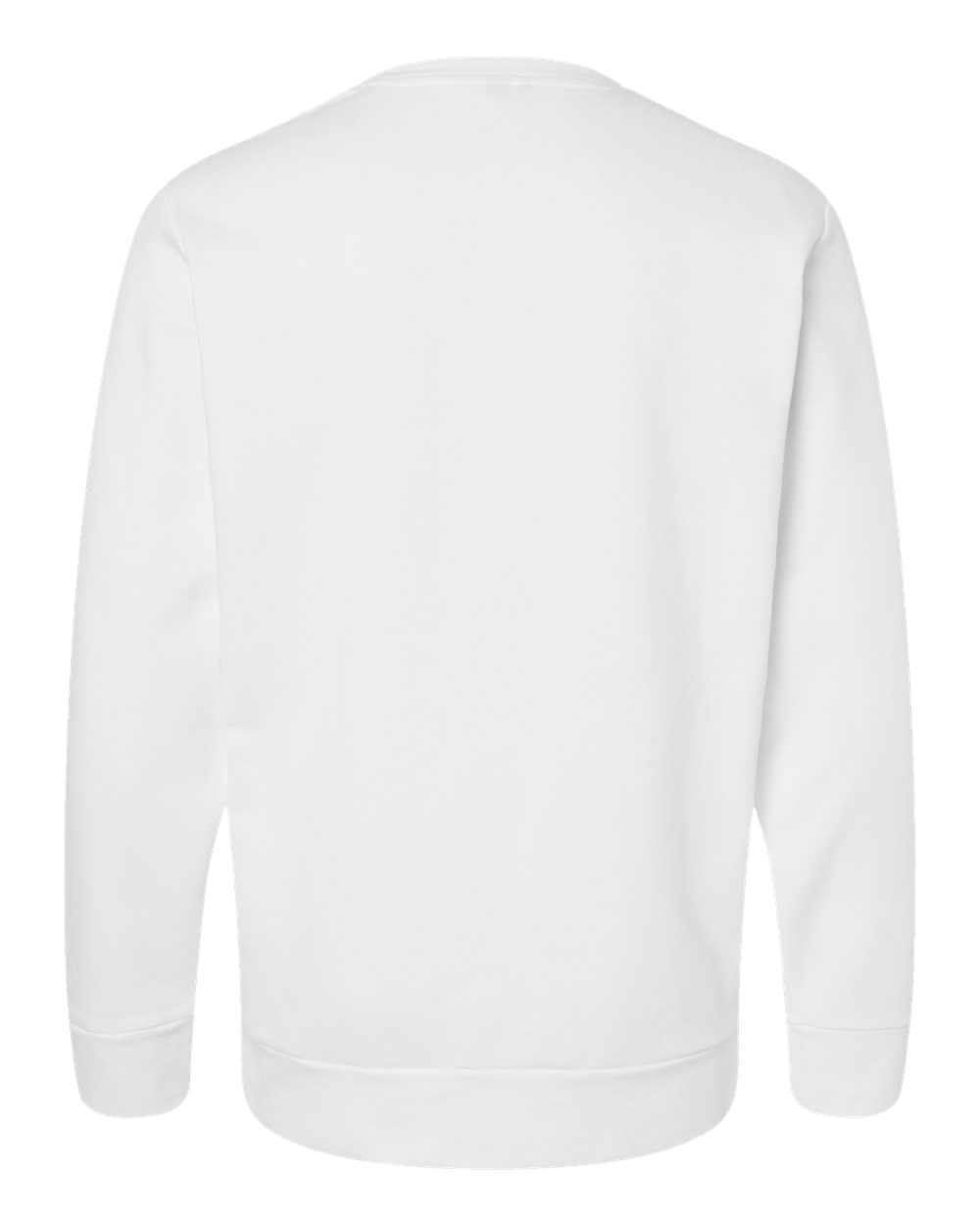 Adidas A434 Unisex Fleece Crewneck Sweatshirt in White, back