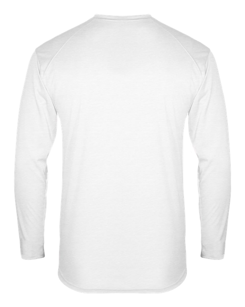 Badger 1001 Men's FitFlex Performance Long Sleeve T-Shirt in White, back