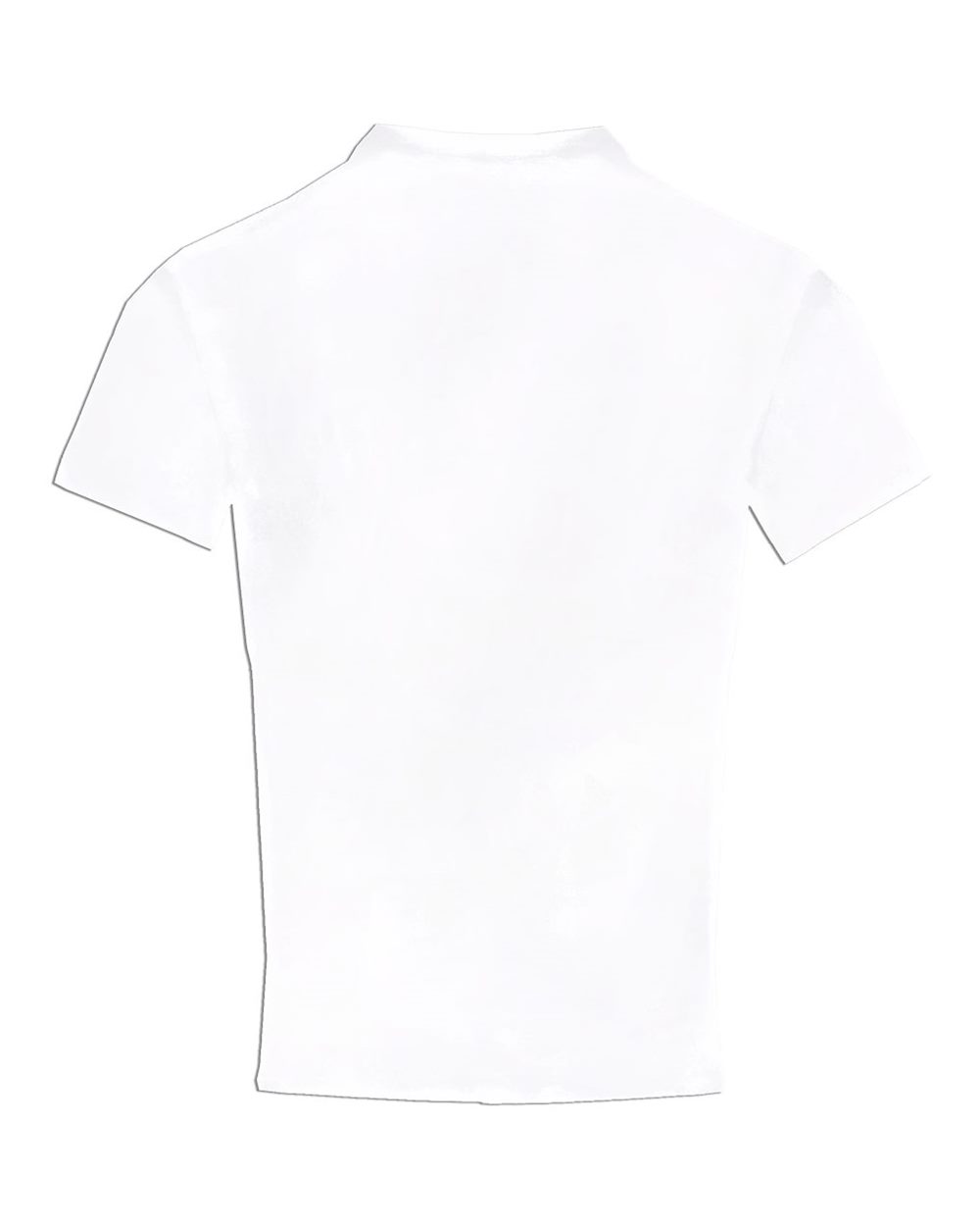Badger 2621 Youth Pro-Compression T-Shirt in White, back