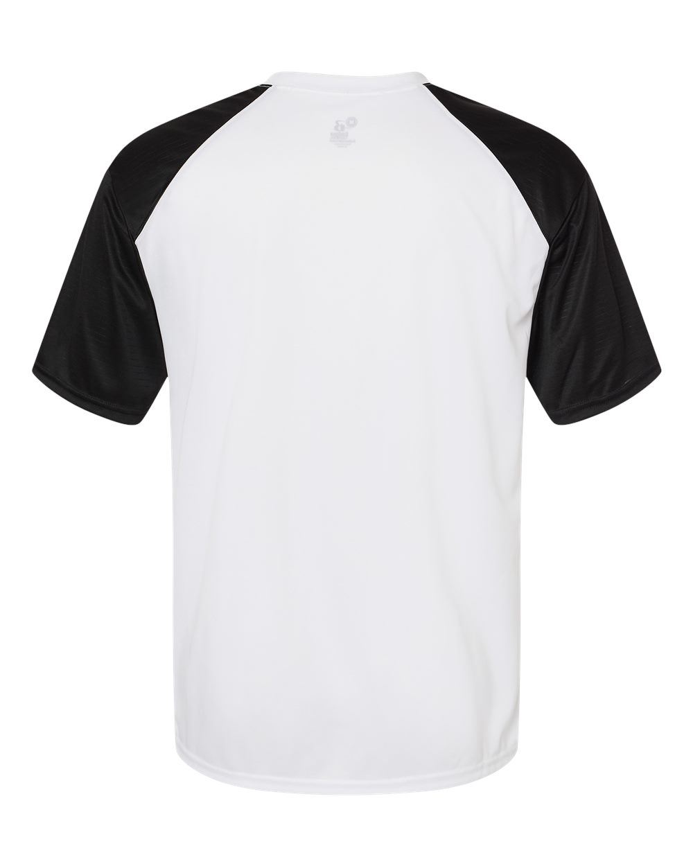 Badger 4230 Men's Breakout T-Shirt in White/ Black, back
