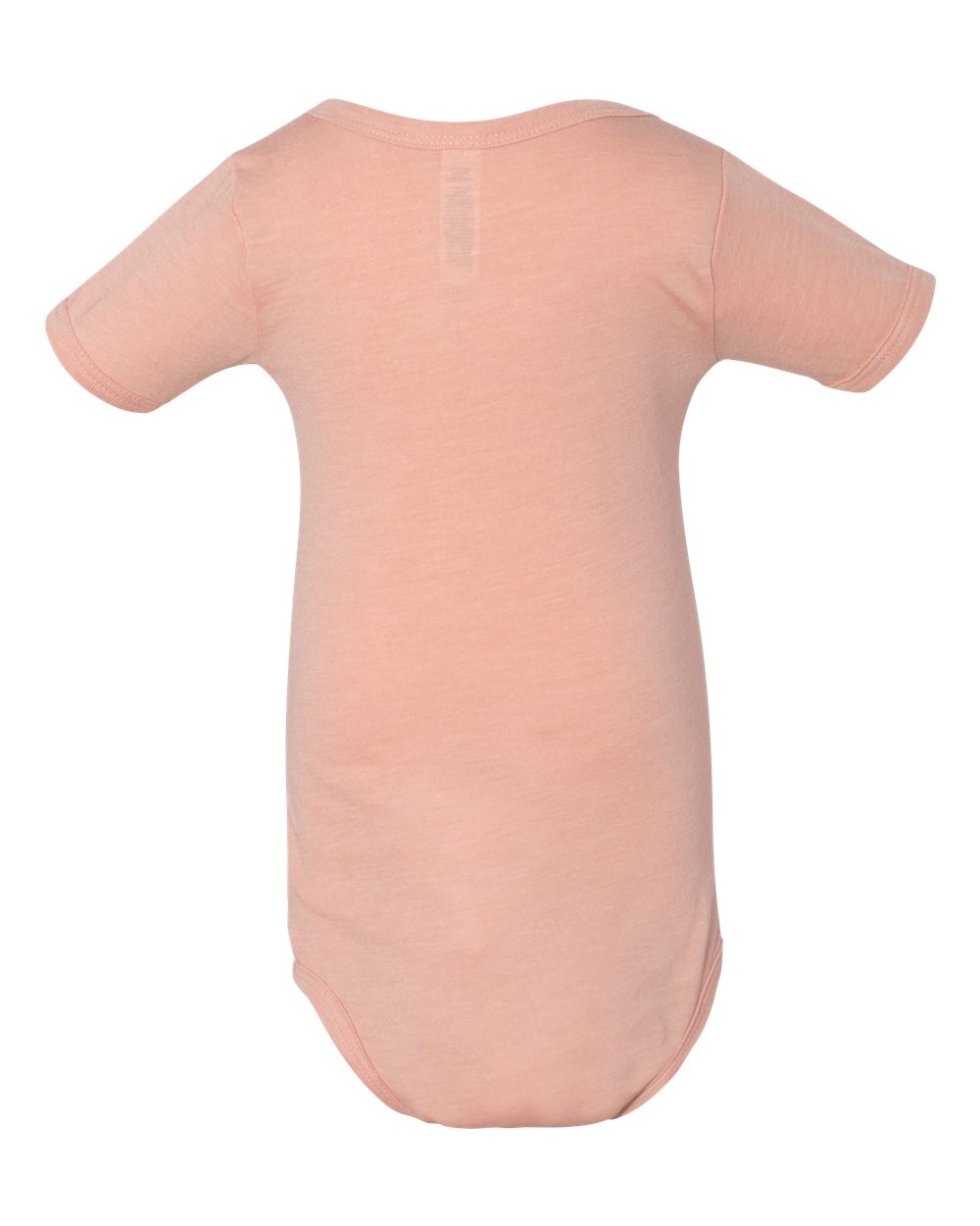 BELLA + CANVAS 134B Infant Triblend One Piece in Peach Triblend, back