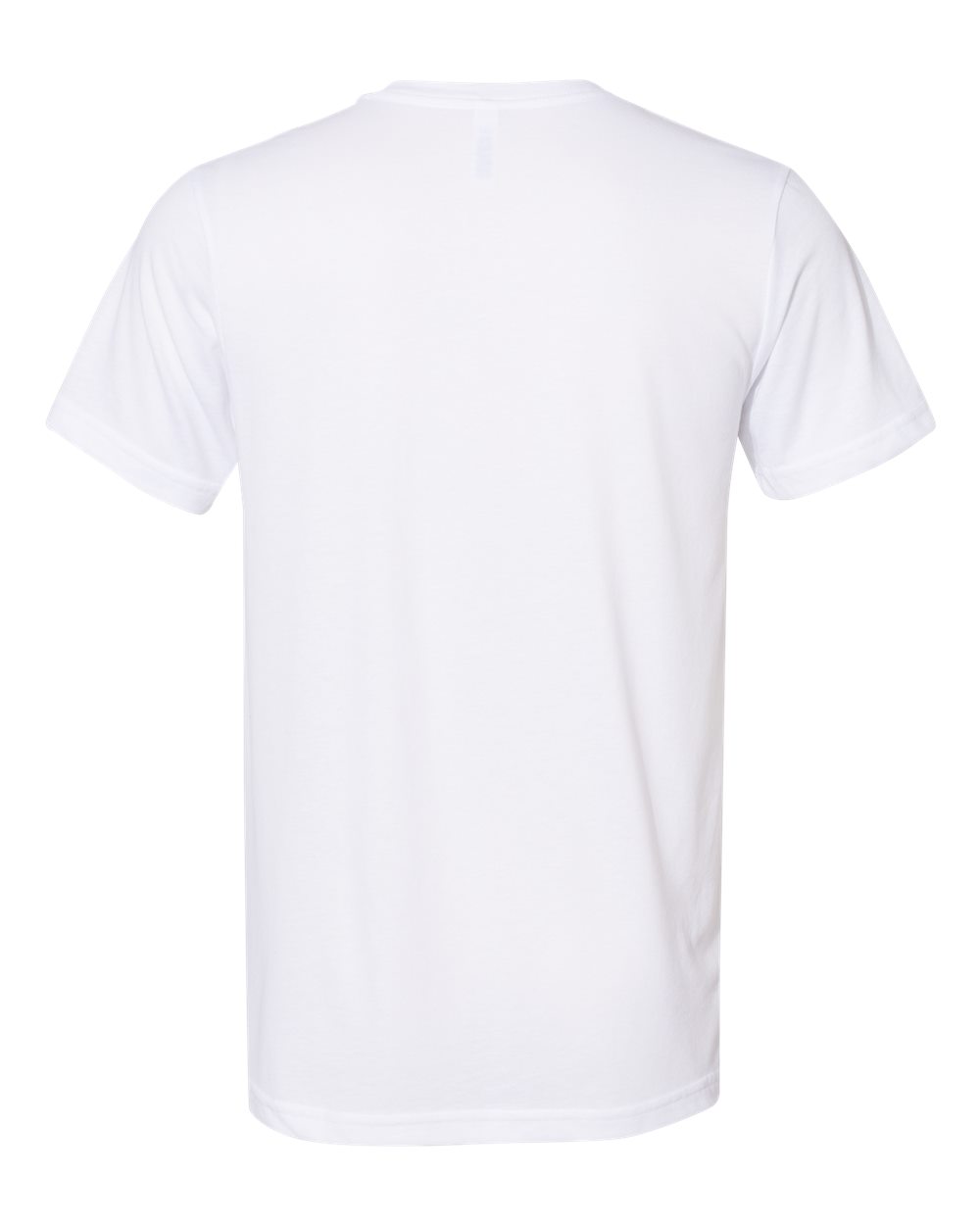 BELLA + CANVAS 3301 Unisex Sueded Tee in Solid White Blend, back