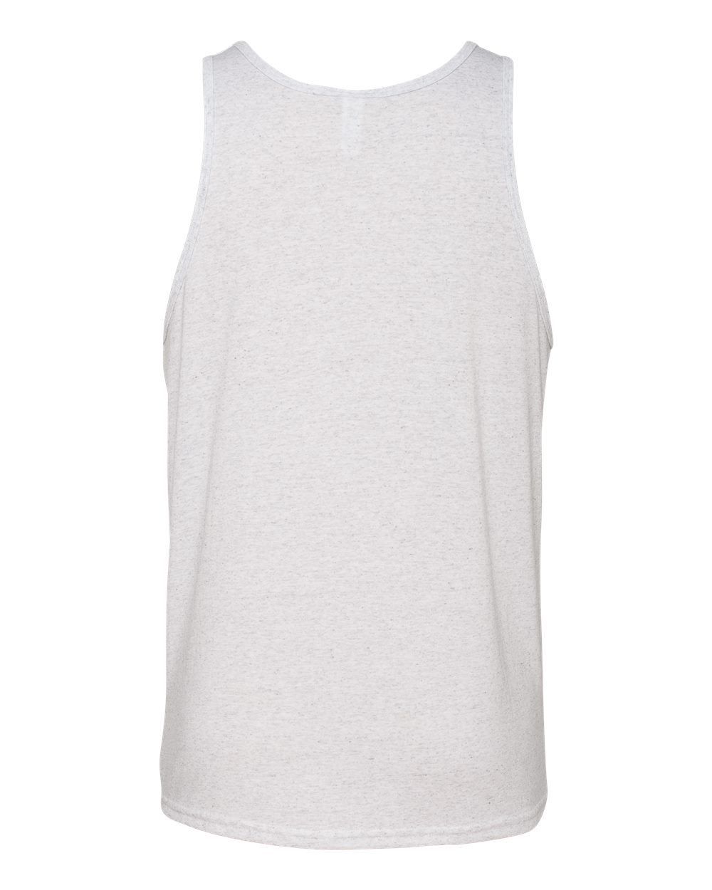 BELLA + CANVAS 3484 Unisex Triblend Tank in White Fleck Triblend, back