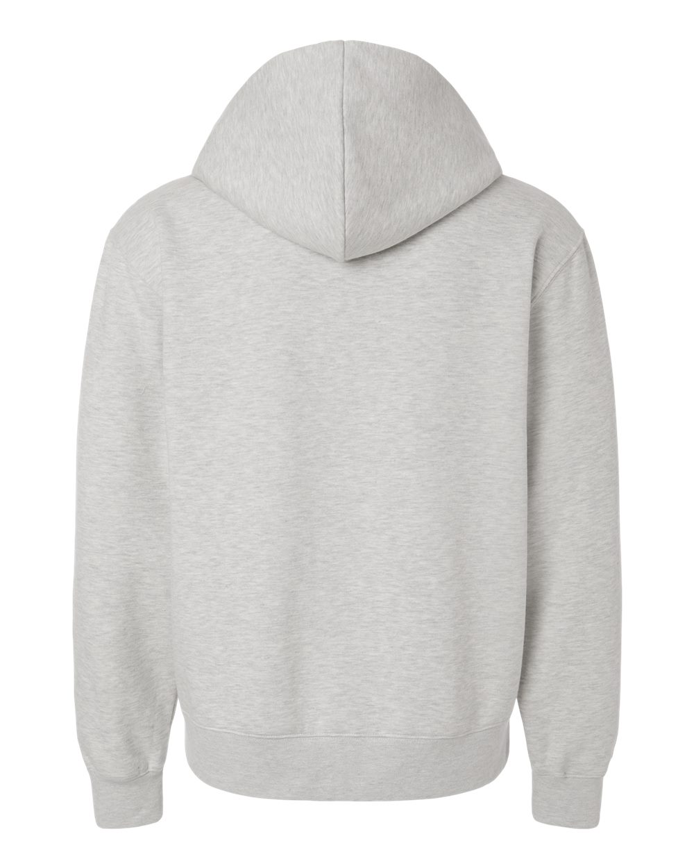 BELLA + CANVAS 4739 Unisex 10 oz Full-Zip Hoodie Sweatshirt in Vintage Heather Grey, back