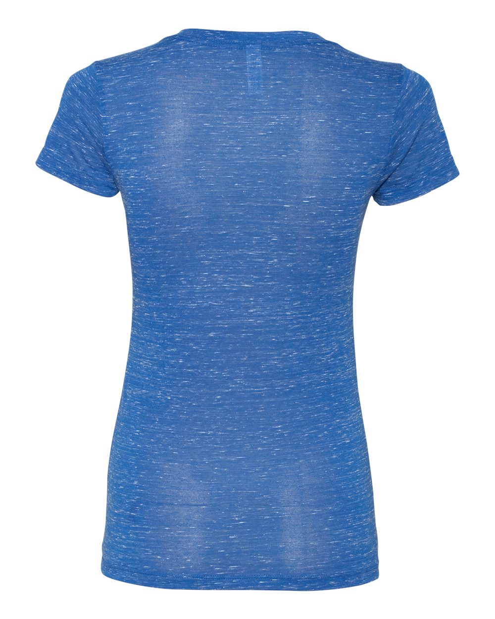 BELLA + CANVAS 6035 Women’s Jersey Deep V-Neck Tee in True Royal Marble, back