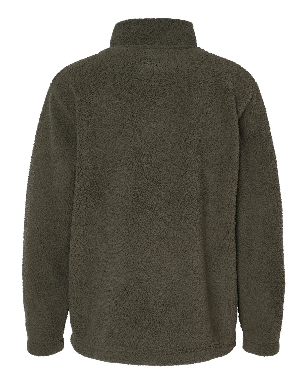Boxercraft BM8510 Men's Everest Fleece Quarter-Zip Pullover in Olive, back