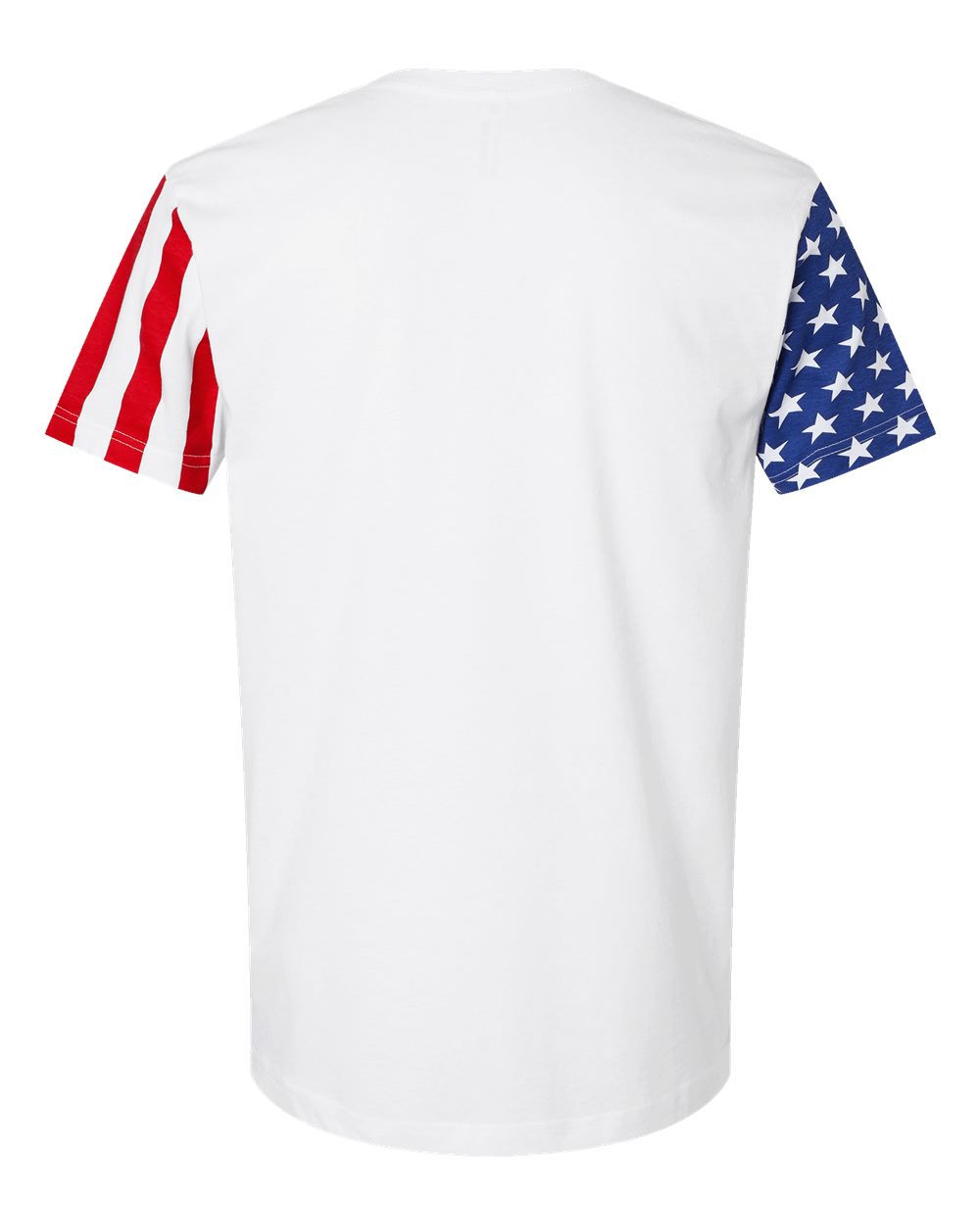 Code Five 3976 Unisex Stars & Stripes Tee in White, back