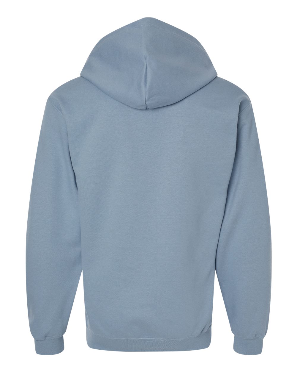 Gildan SF600 Unisex Softstyle® Midweight Full-Zip Hooded Sweatshirt in Stone Blue, back