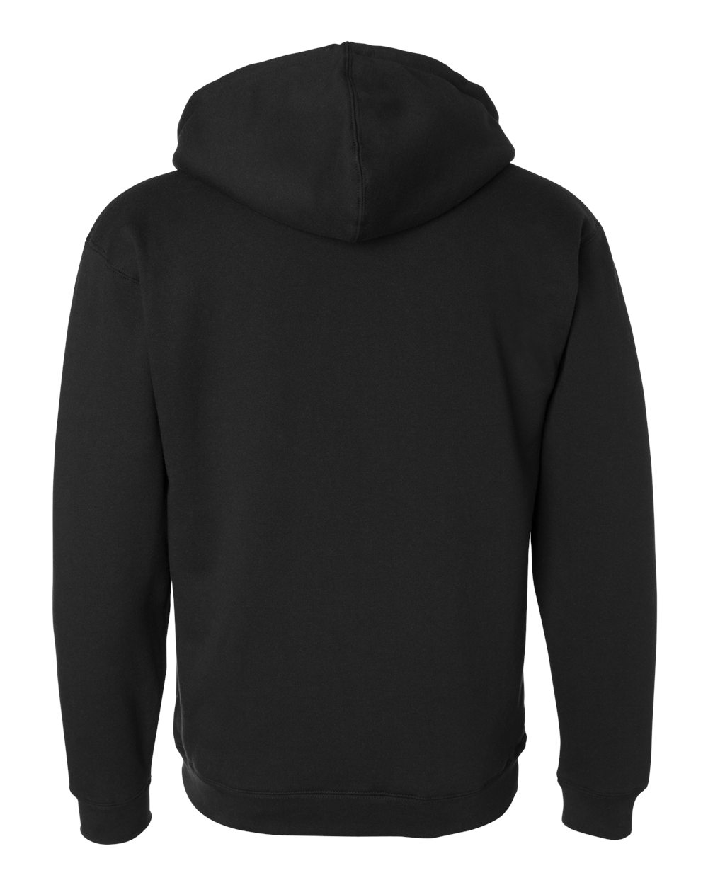 Independent Trading Co. EXP40SHZ Men's Sherpa-Lined Full-Zip Hooded Sweatshirt in Black/ Natural, back