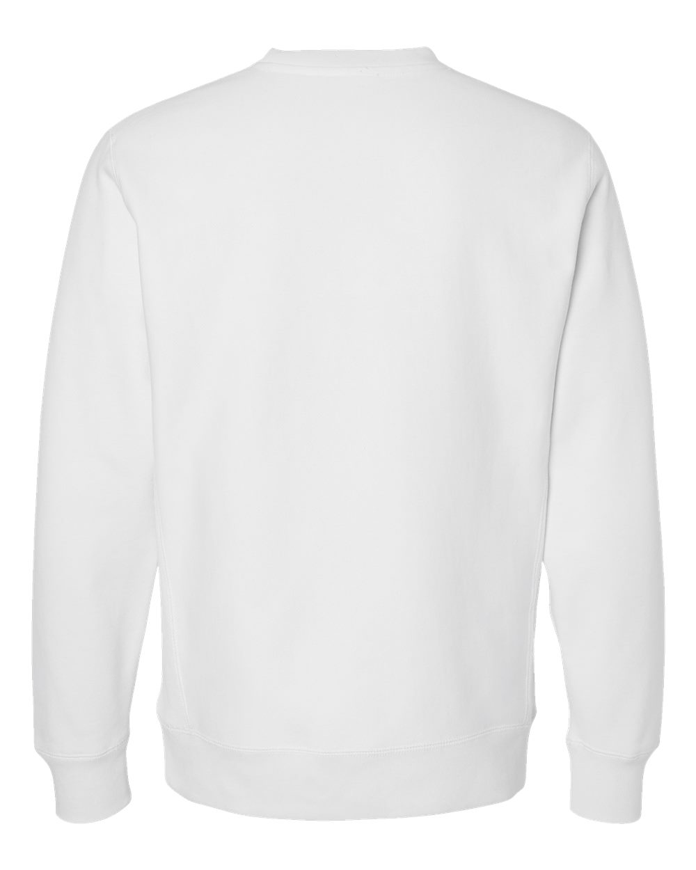 Independent Trading Co. IND5000C Unisex Legend Premium Heavyweight Cross-Grain Crewneck Sweatshirt in White, back