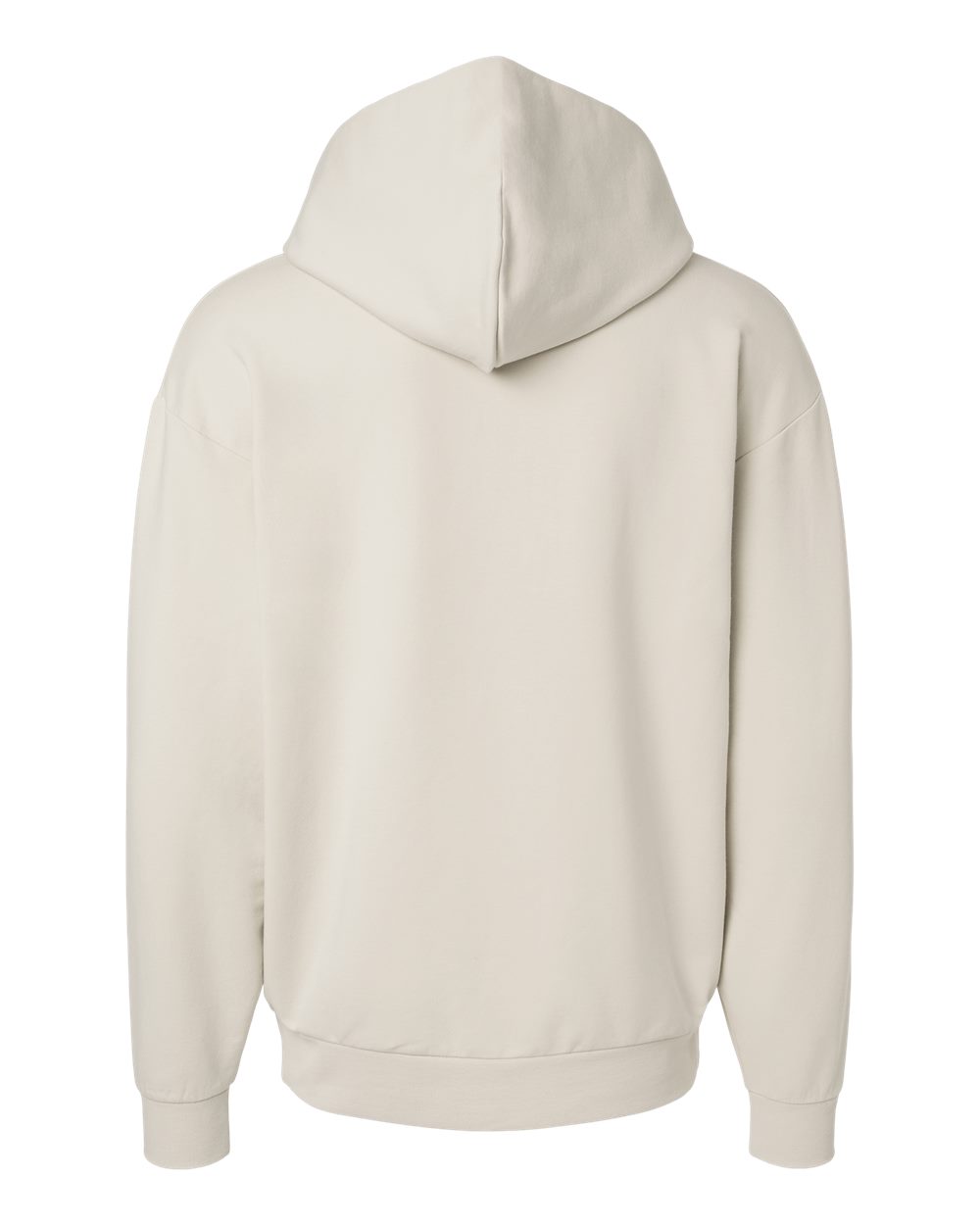 Independent Trading Co. INDLUXHOOD Lux Heavyweight Modal Hooded Sweatshirt in Ivory, back
