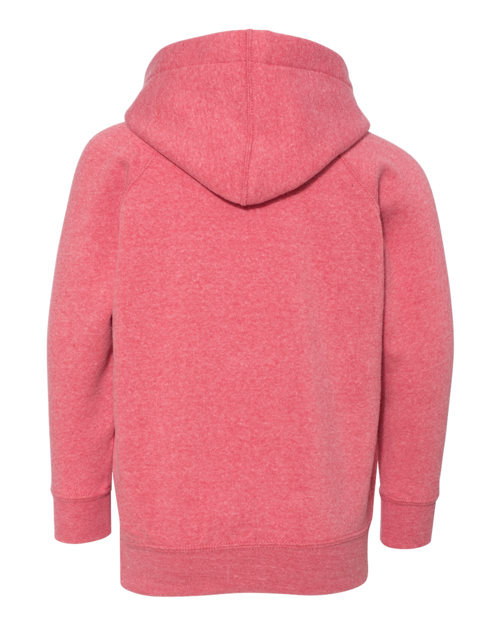 Independent Trading Co. PRM10TSB Toddler Special Blend Hooded Raglan Sweatshirt in Pomegranate, back