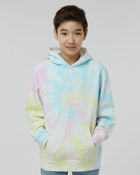 Independent Trading Co. PRM1500TD Youth Midweight Tie-Dyed Hooded Sweatshirt