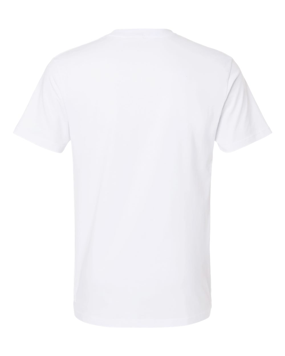 Independent Trading Co. PRM180PT Unisex Premium T-Shirt in White, back