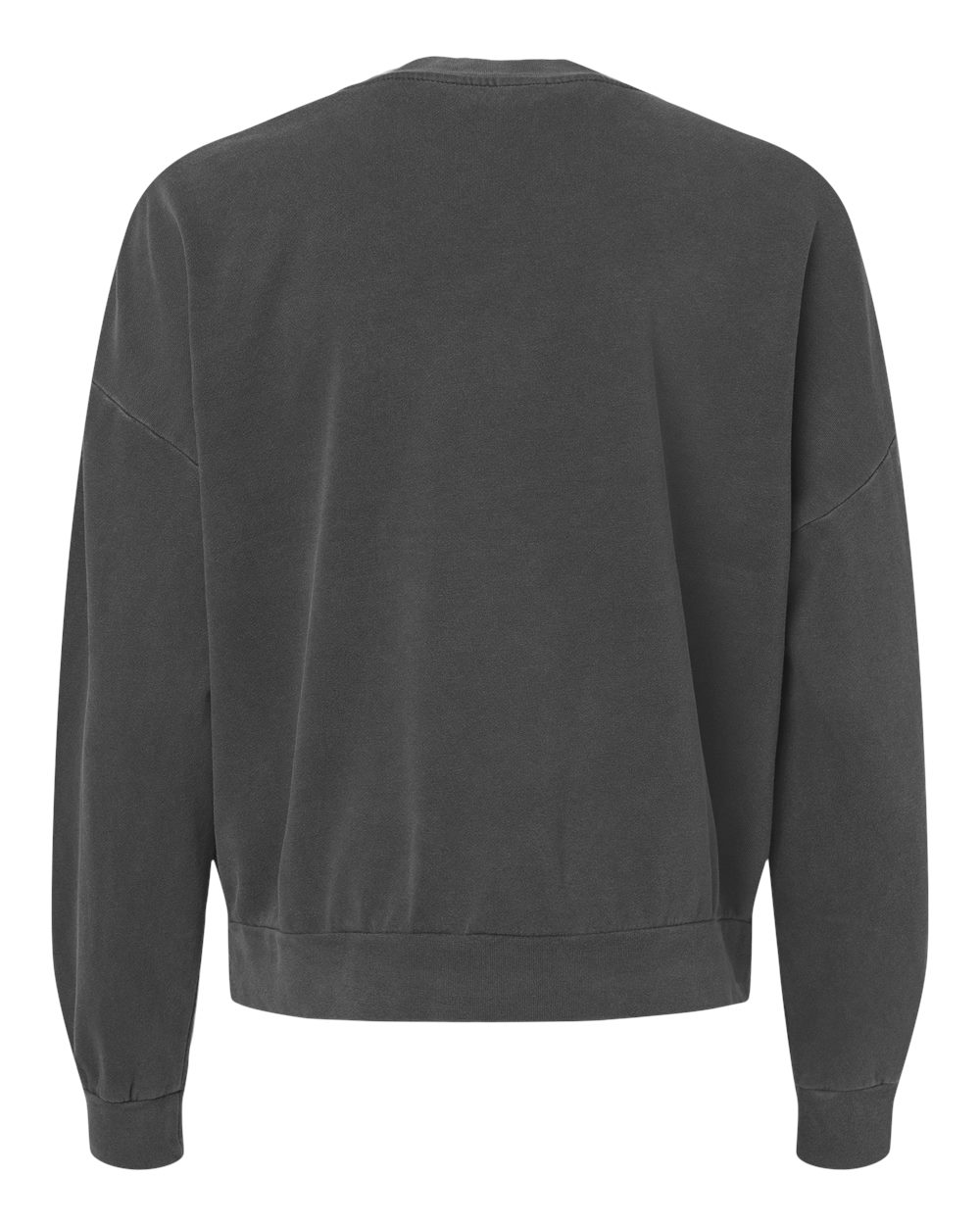 Independent Trading Co. PRM2700 Women's California Wave Wash Sunday Crewneck Sweatshirt in Pigment Black, back