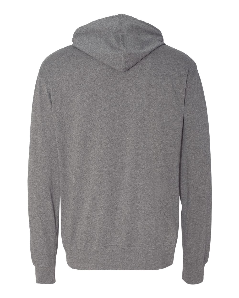 Independent Trading Co. SS150J Unisex Lightweight Hooded Pullover T-Shirt in Gunmetal Heather, back