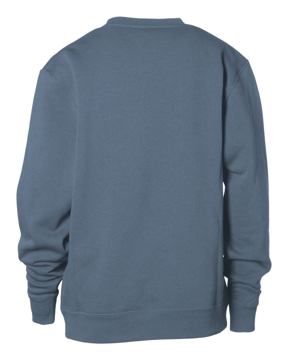Independent Trading Co. SS3001Y Youth Midweight Crewneck Sweatshirt in Storm Blue, back