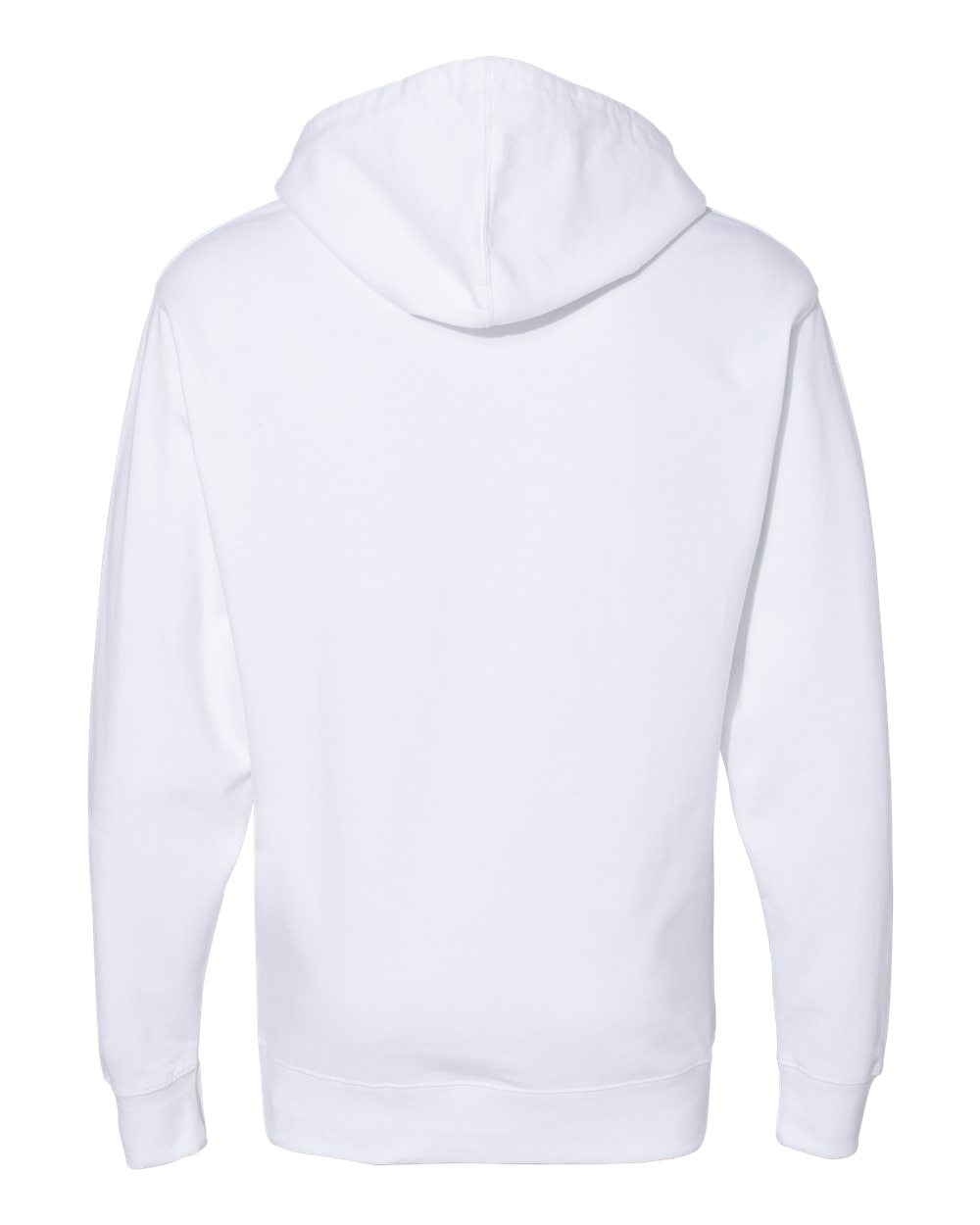 Independent Trading Co. SS4500 Unisex Midweight Hooded Sweatshirt in White, back