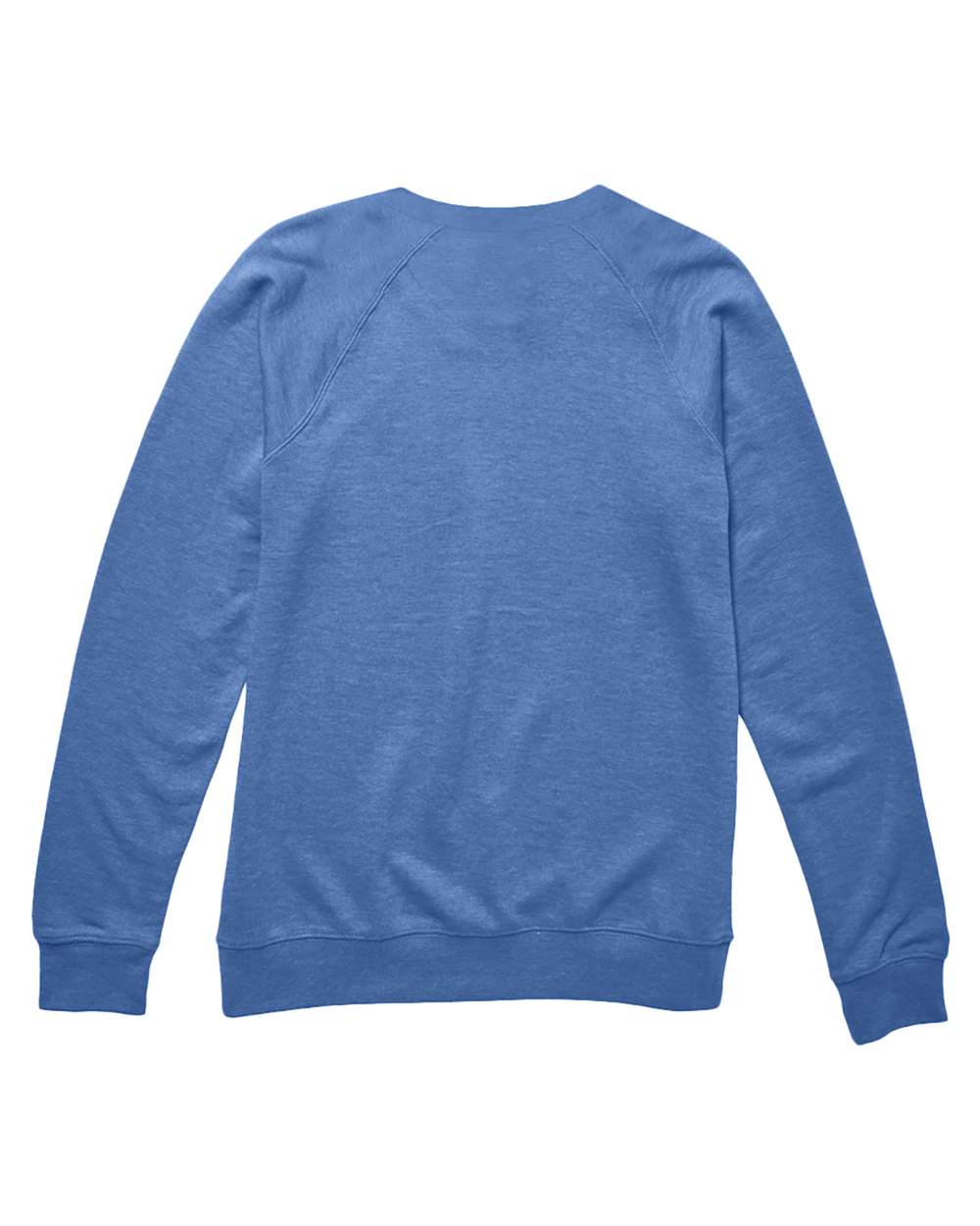 Lane Seven LS13004 Unisex French Terry Crewneck Sweatshirt in Royal Heather, back
