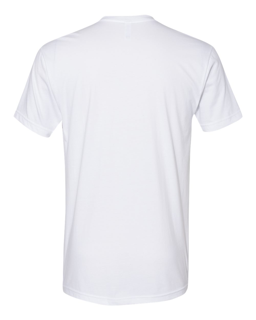 Next Level 3605 Unisex Cotton Pocket Tee in White, back