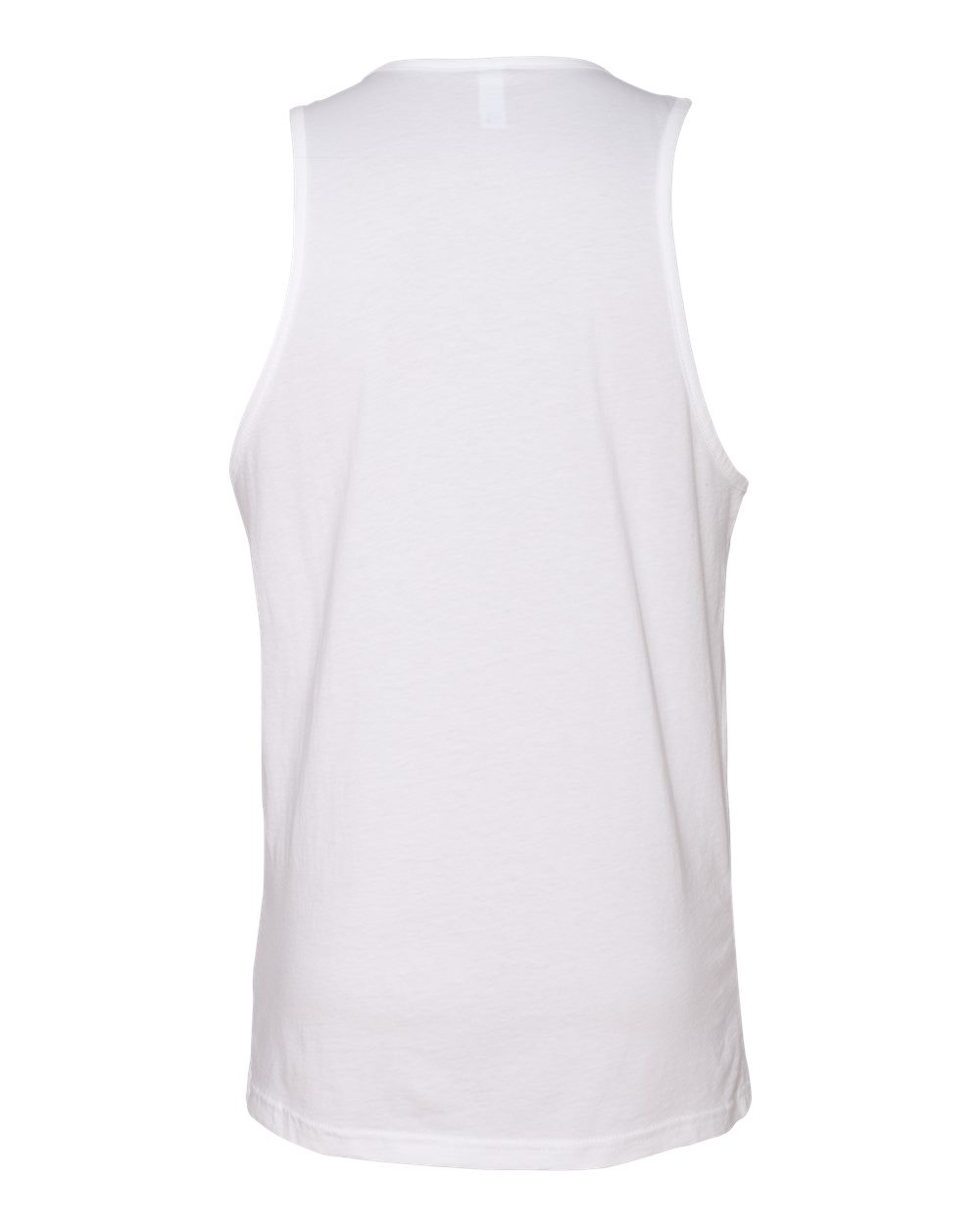 Next Level 3633 Unisex Cotton Tank in White, back