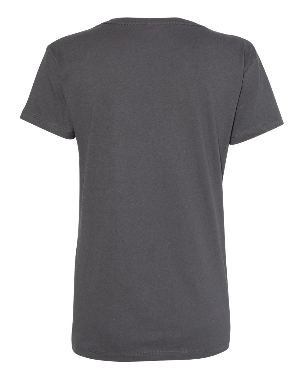 Next Level 3940 Women’s Cotton V-Neck Tee in Heavy Metal, back