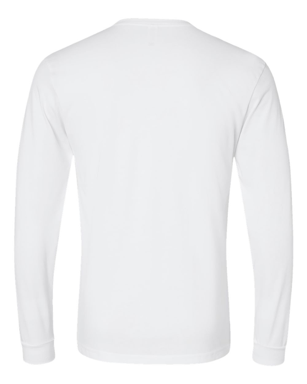 Next Level 6211 Unisex CVC Long Sleeve Tee in White, back