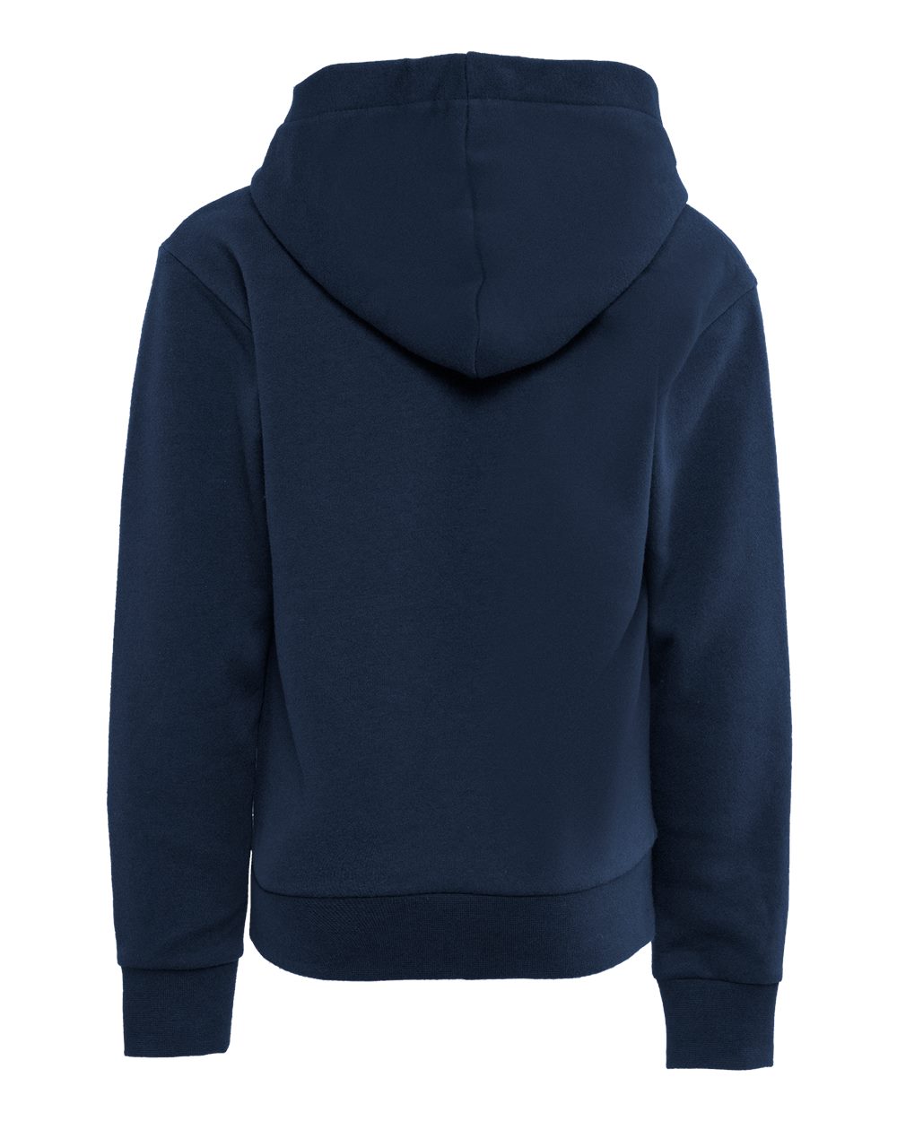 Next Level 9113 Youth Santa Barbara Fleece Hoodie Sweatshirt in Midnight Navy, back