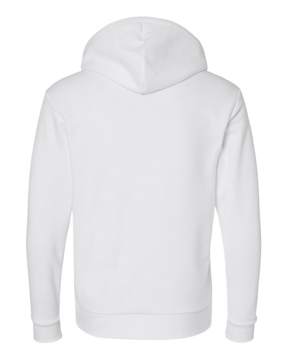Next Level 9303 Unisex Santa Barbara Hoodie Sweatshirt in White, back