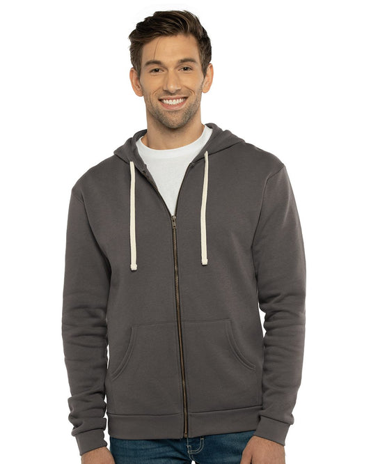 Next Level 9602 Unisex Santa Barbara Full-Zip Hoodie Sweatshirt