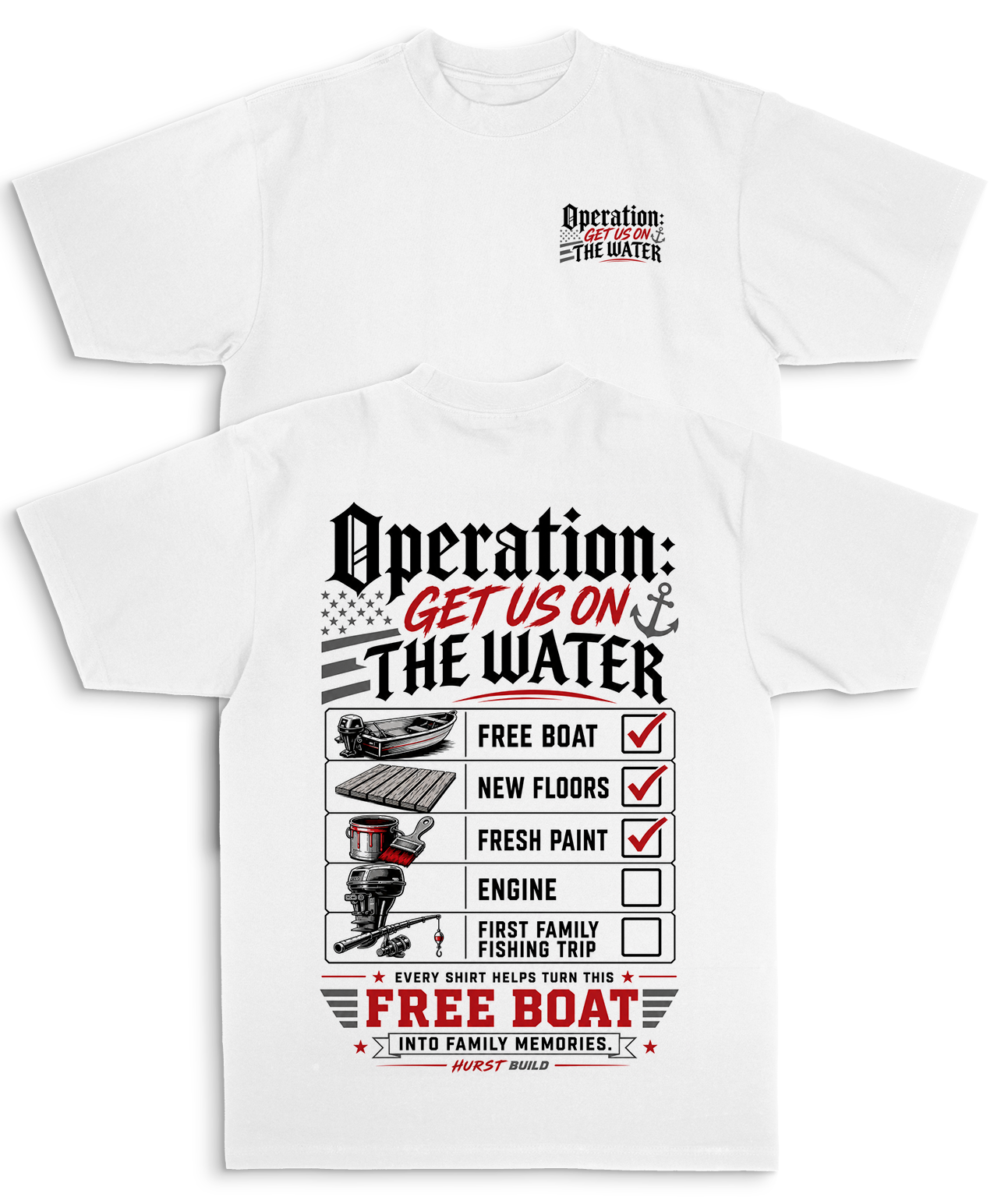 Operation Get Us On The Water - White