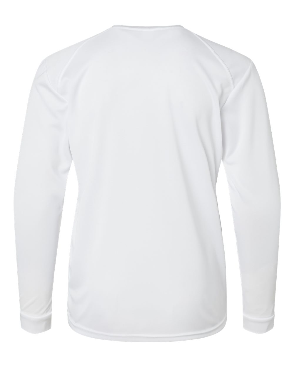 Paragon 218Y Youth Long Islander Performance Long Sleeve T-Shirt in White, back