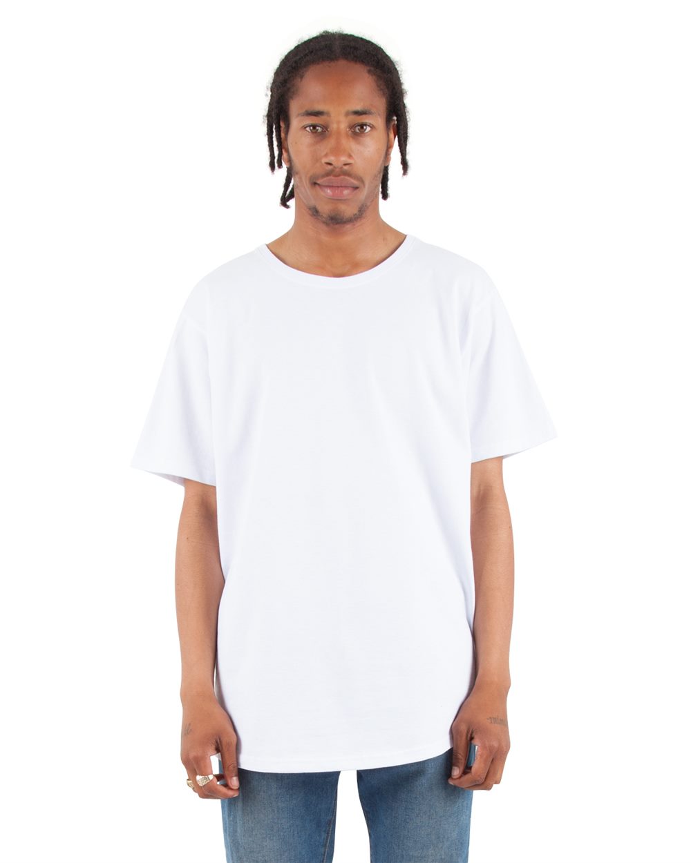 Shaka Wear SHCLT Unisex Curved Hem Long Tee