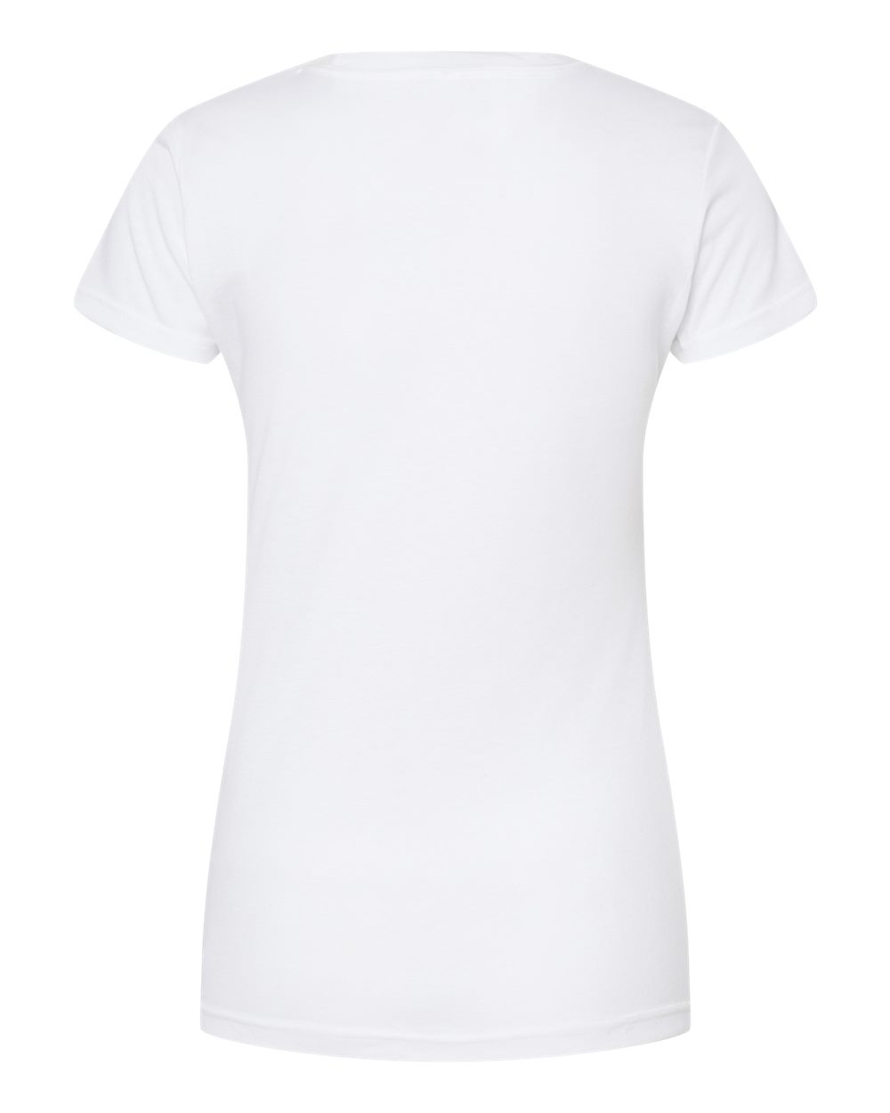 Tultex 240 Women's Poly-Rich T-Shirt in White, back