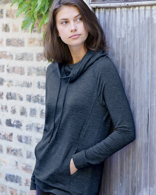 Weatherproof W18706 Women’s HeatLast™ Fleece Faux Cashmere Funnel Neck Sweatshirt