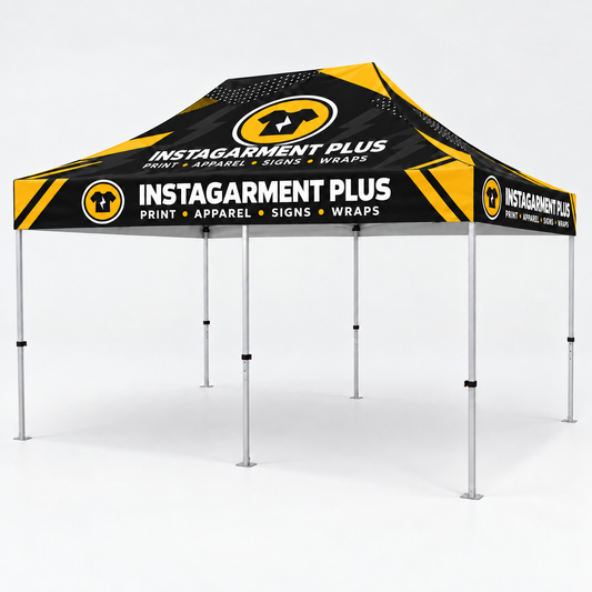20ft Event Tent canopy on open frame without sidewalls
