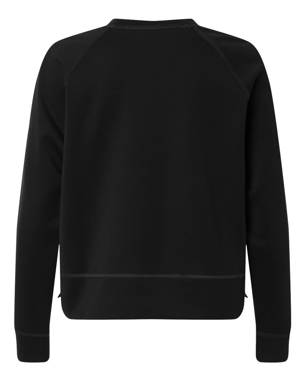 Adidas A1014 Women's Beyond Side-Snap Crewneck Sweatshirt in Black, back