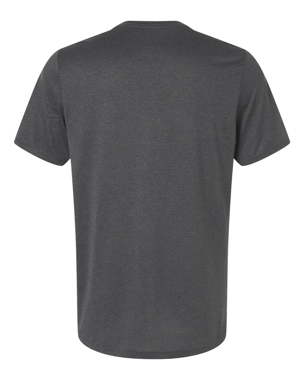 Adidas AT101 Men's Pregame T-Shirt in Dark Grey Heather/ White, back