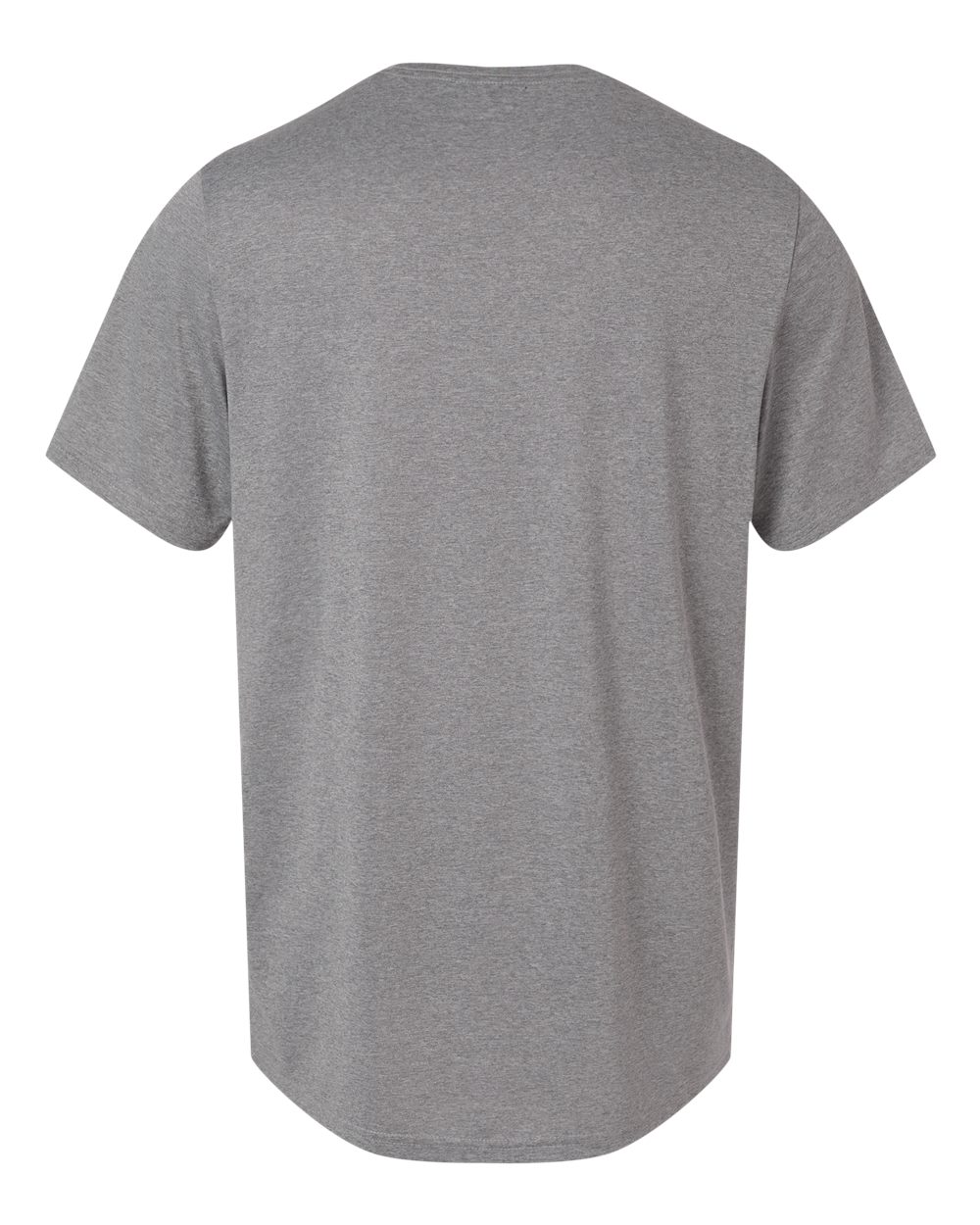 Adidas AT101 Men's Pregame T-Shirt in Medium Grey Heather/ Black, back