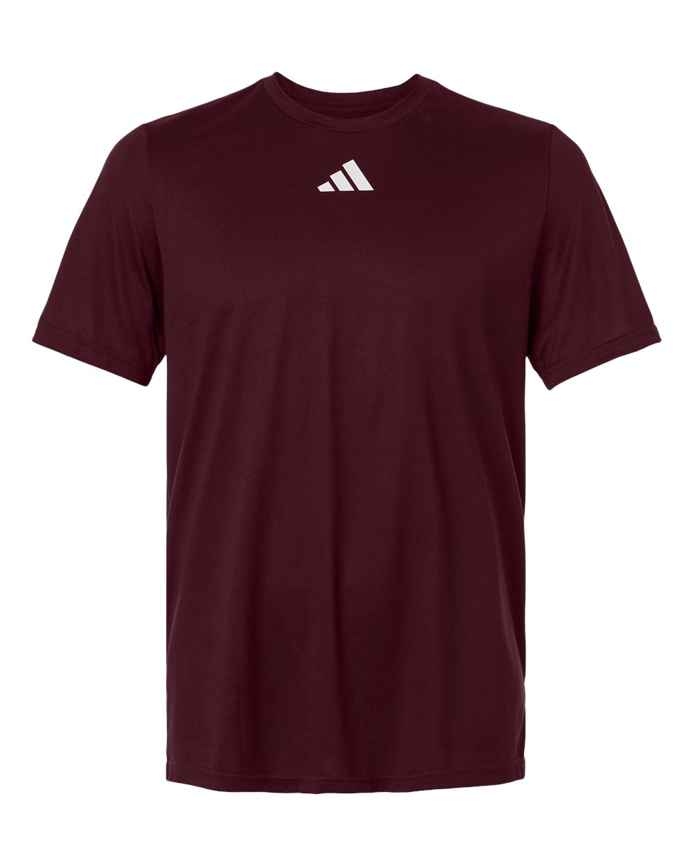 Adidas AT101 Men's Pregame T-Shirt in Team Maroon/ White