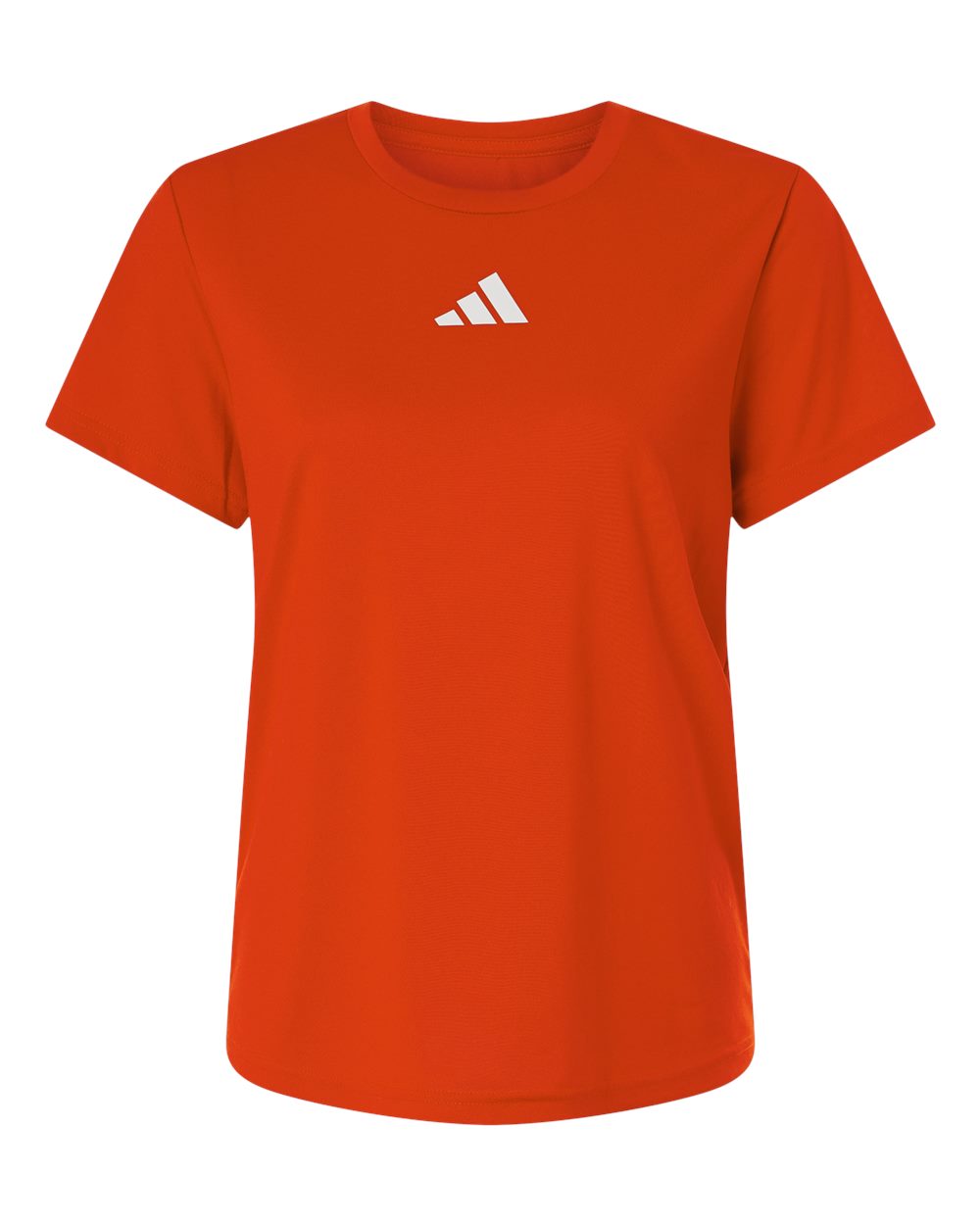 Adidas AT102 Women's Pregame T-Shirt in Collegiate Orange/ White