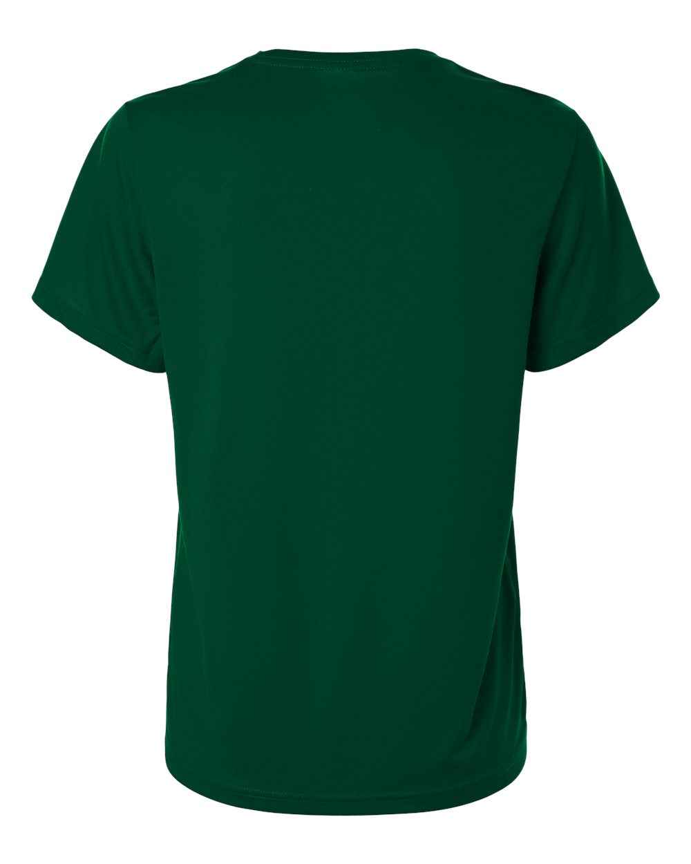 Adidas AT102 Women's Pregame T-Shirt in Dark Green/ White, back