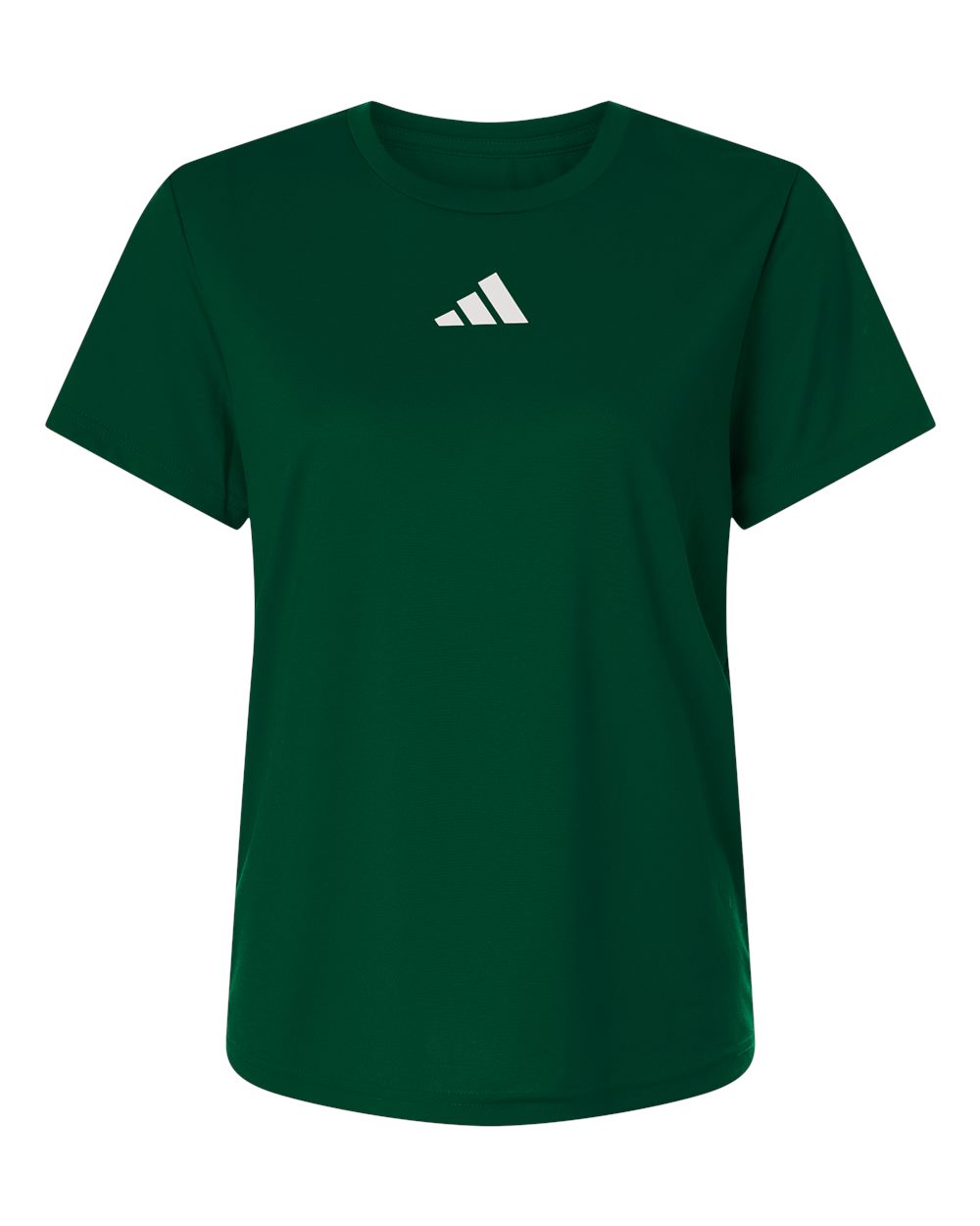 Adidas AT102 Women's Pregame T-Shirt in Dark Green/ White