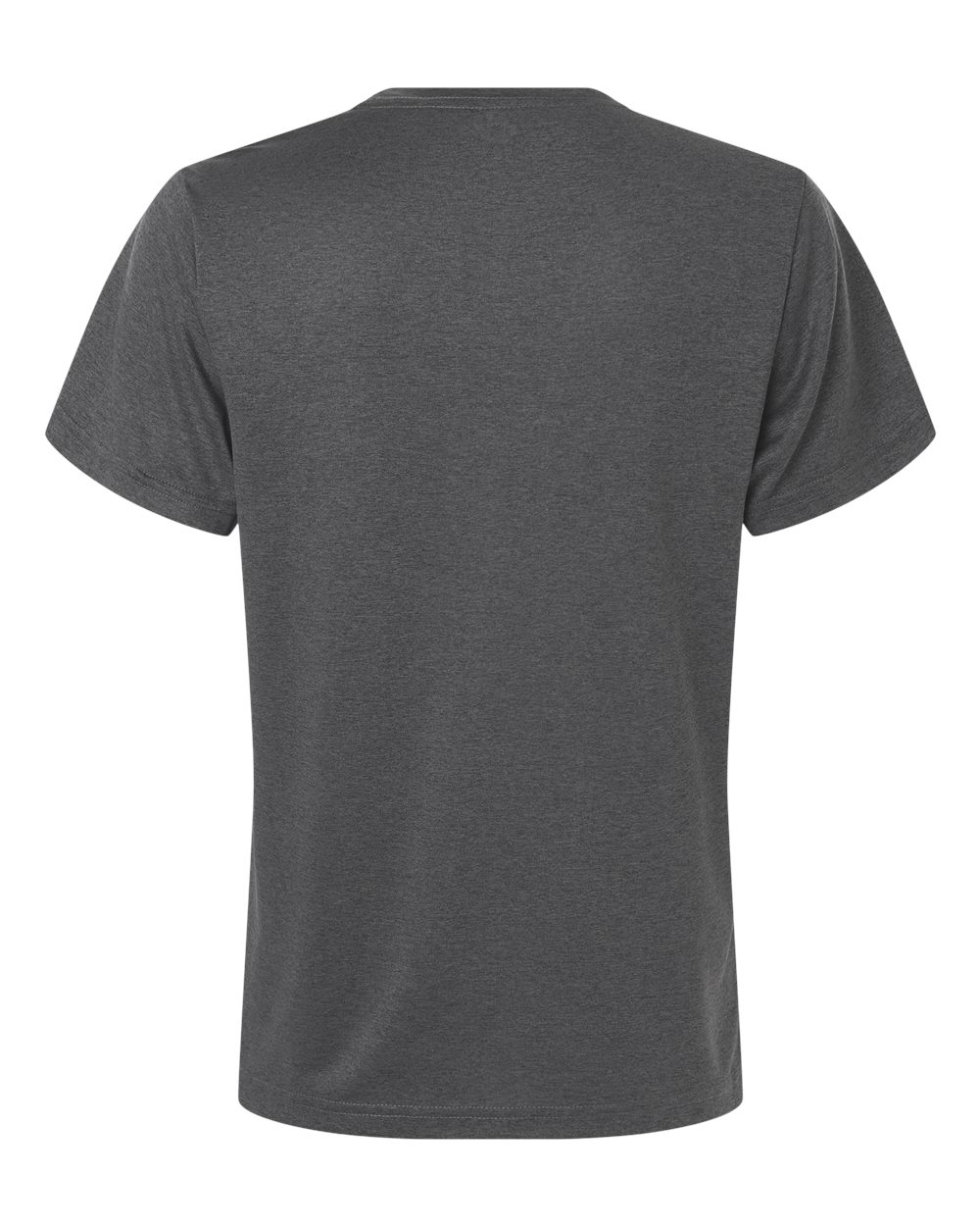 Adidas AT102 Women's Pregame T-Shirt in Dark Grey Heather/ White, back
