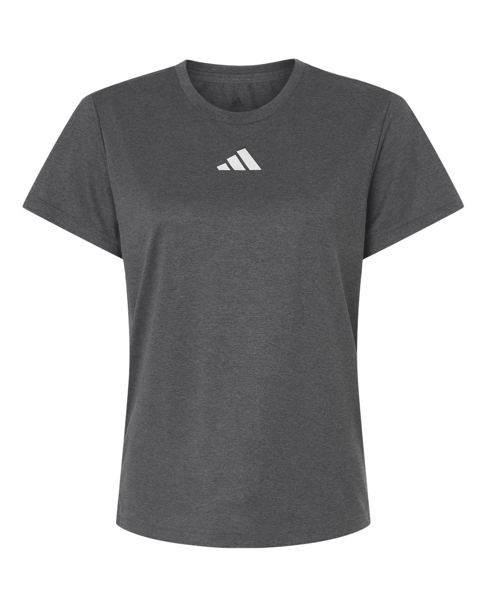 Adidas AT102 Women's Pregame T-Shirt in Dark Grey Heather/ White