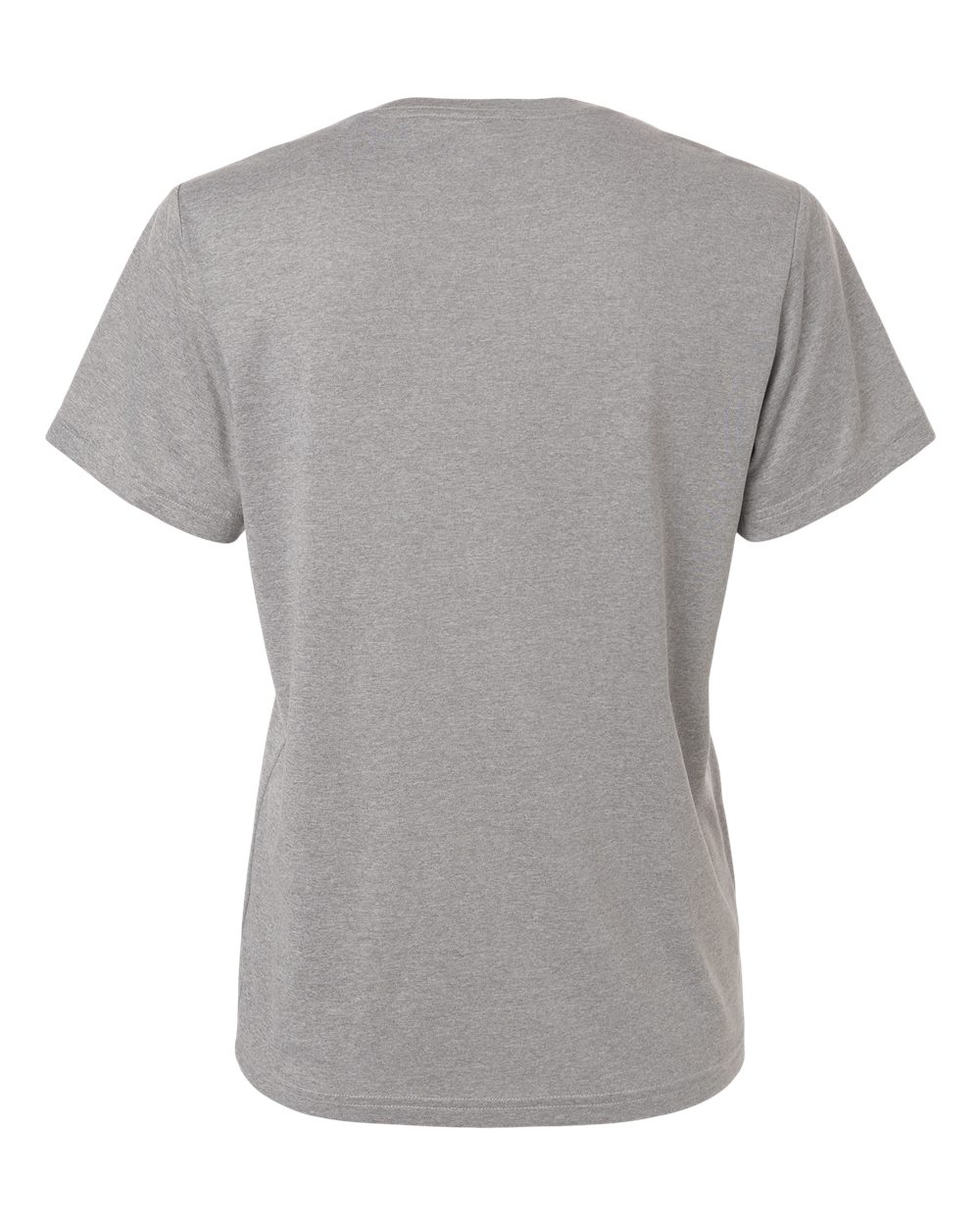 Adidas AT102 Women's Pregame T-Shirt in Medium Grey Heather/ Black, back
