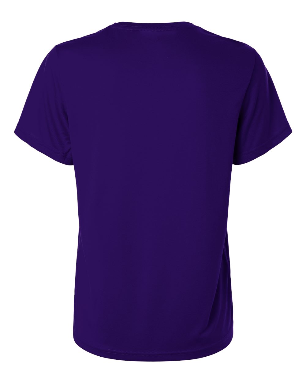 Adidas AT102 Women's Pregame T-Shirt in Team Collegiate Purple/ White, back