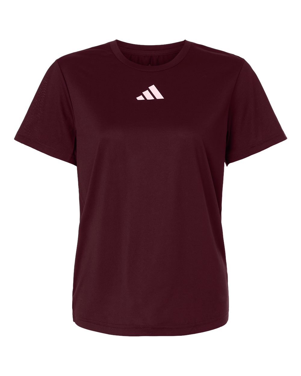 Adidas AT102 Women's Pregame T-Shirt in Team Maroon/ White