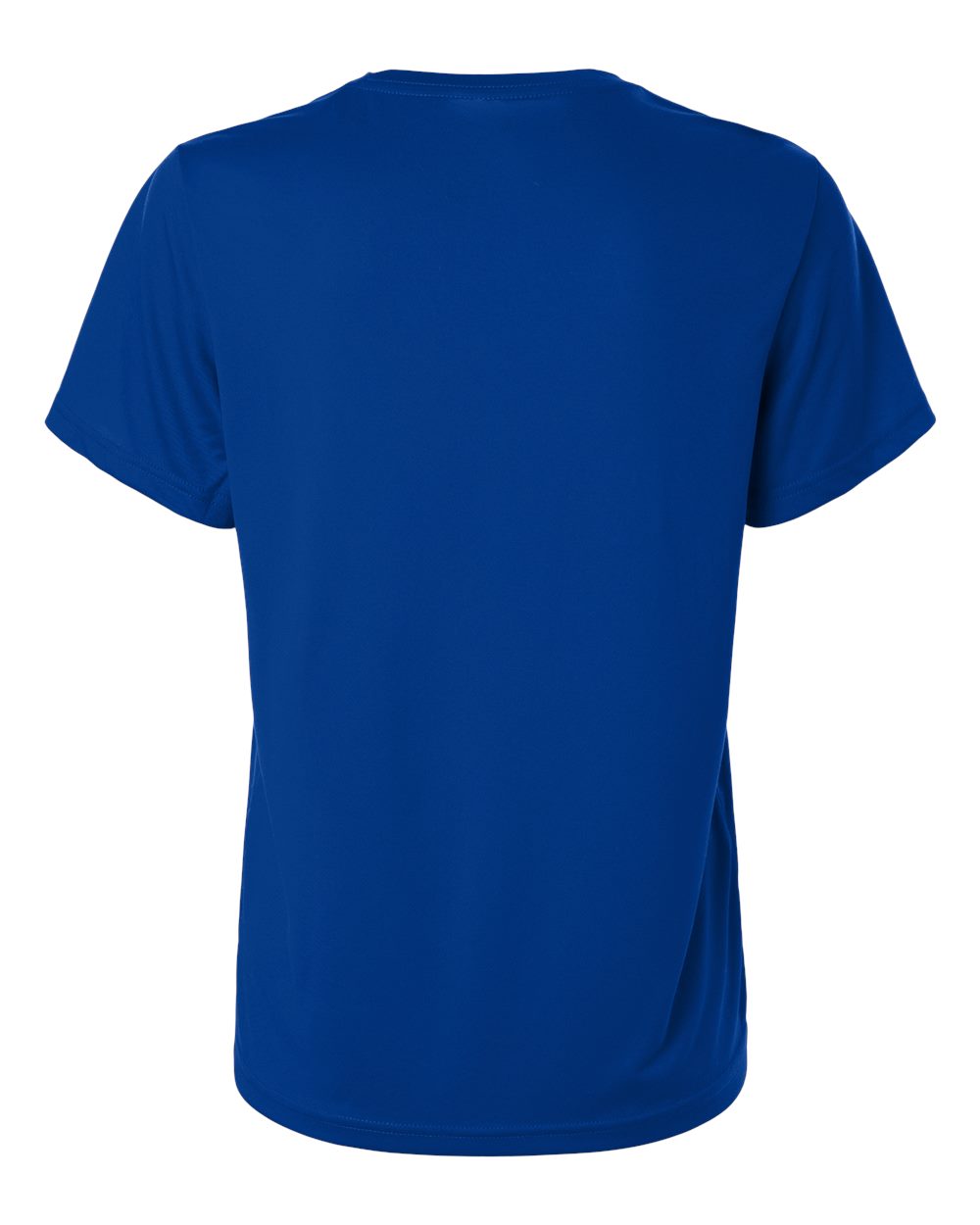 Adidas AT102 Women's Pregame T-Shirt in Team Royal Blue/ White, back
